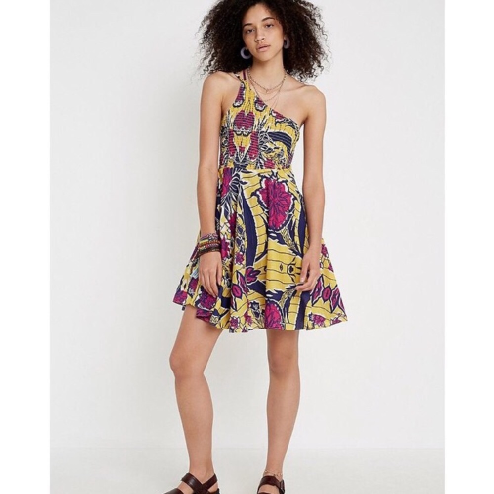 URBAN OUTFITTERS Dahlia Asymmetrical Mini Dress